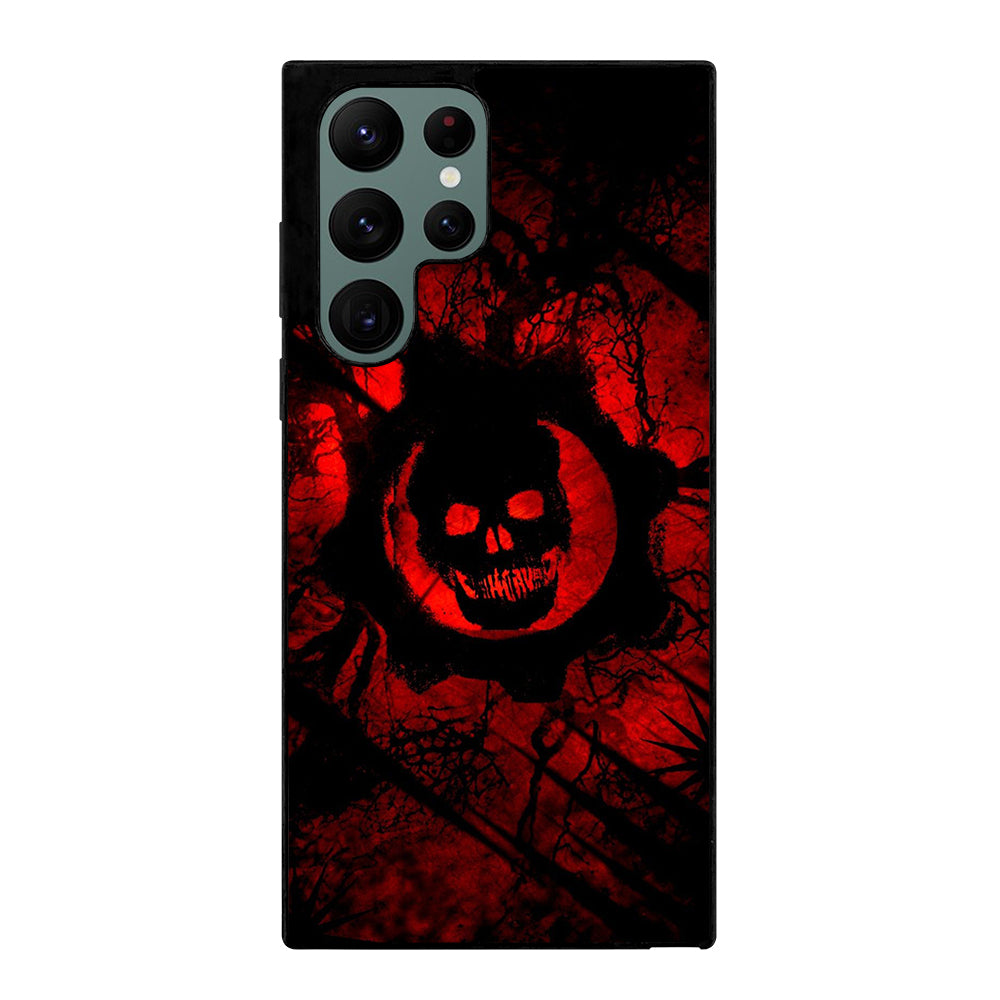 GEARS OF WAR RED SKULL LOGO Samsung Galaxy S22 Ultra Case Cover