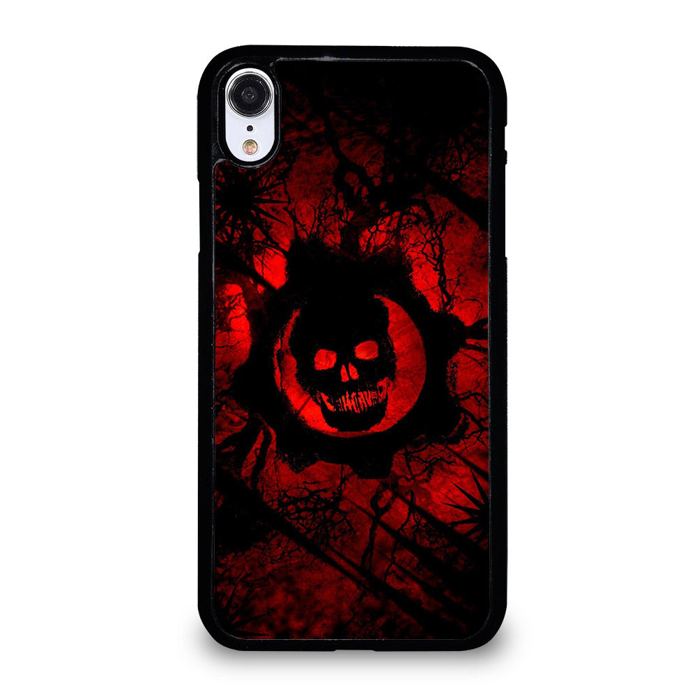 GEARS OF WAR RED SKULL LOGO iPhone XR Case Cover