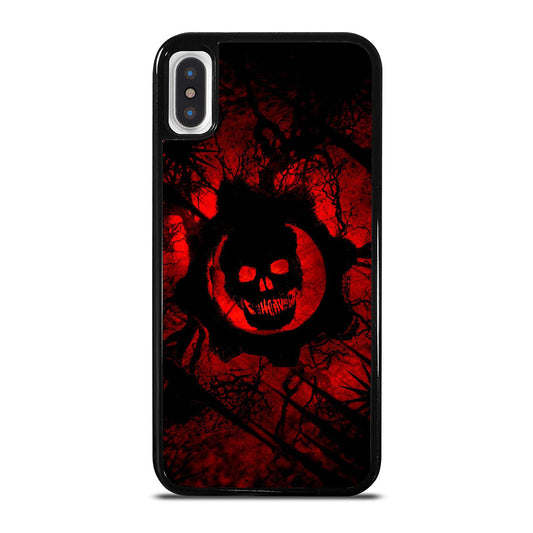 GEARS OF WAR RED SKULL LOGO iPhone X / XS Case Cover