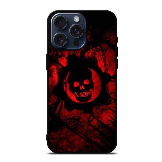 GEARS OF WAR RED SKULL LOGO iPhone 15 Pro Max Case Cover