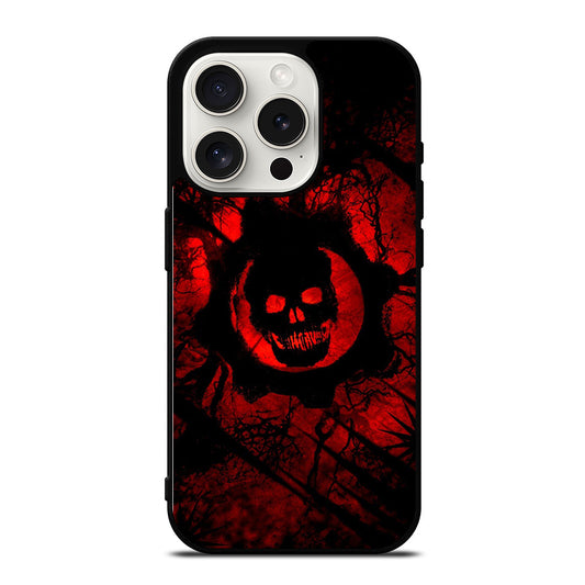 GEARS OF WAR RED SKULL LOGO iPhone 15 Pro Case Cover