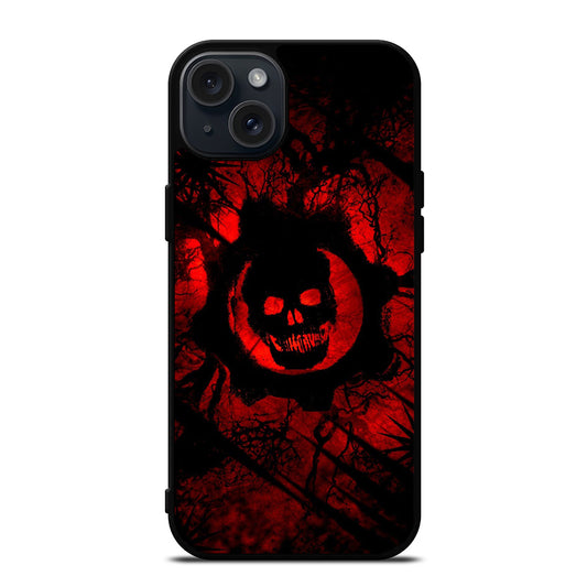 GEARS OF WAR RED SKULL LOGO iPhone 15 Plus Case Cover