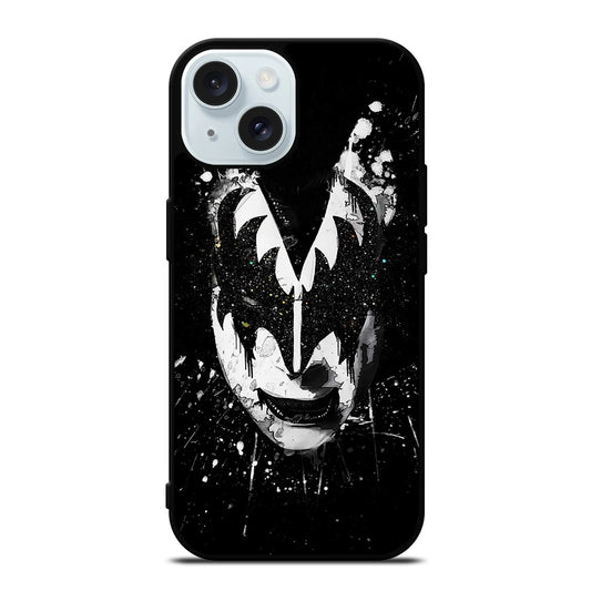 GENE SIMMONS ART KISS BAND iPhone 15 Case Cover