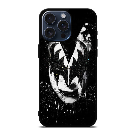 GENE SIMMONS ART KISS BAND iPhone 15 Pro Max Case Cover