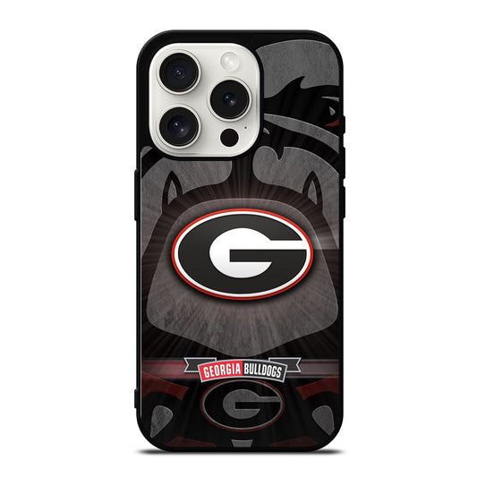 GEORGIA BULLDOGS UGA FOOTBALL LOGO iPhone 15 Pro Case Cover