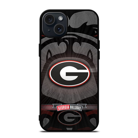 GEORGIA BULLDOGS UGA FOOTBALL LOGO iPhone 15 Plus Case Cover
