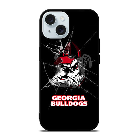 GEORGIA BULLDOGS UGA LOGO iPhone 15 Case Cover