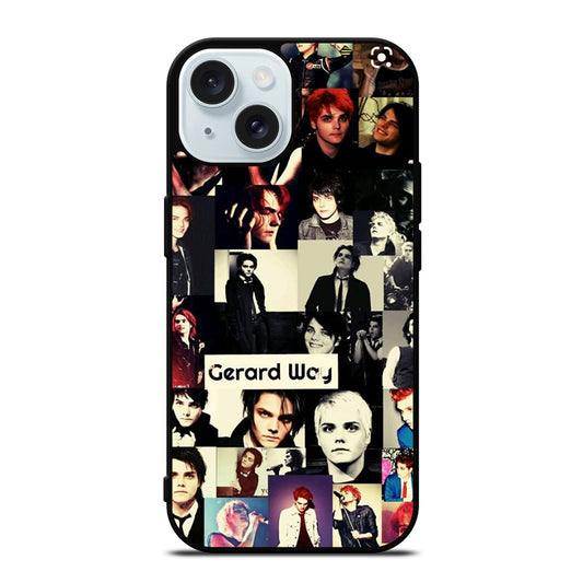 GERARD WAY MCR COLLAGE iPhone 15 Case Cover