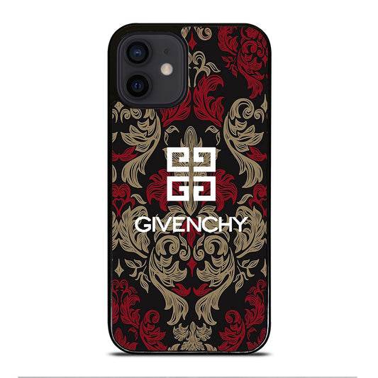 GIVENCHY PARIS LOGO PATTERN iPhone 12 Mini Case Cover