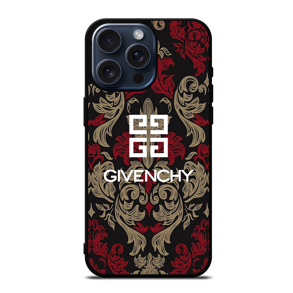 GIVENCHY PARIS LOGO PATTERN iPhone 15 Pro Max Case Cover
