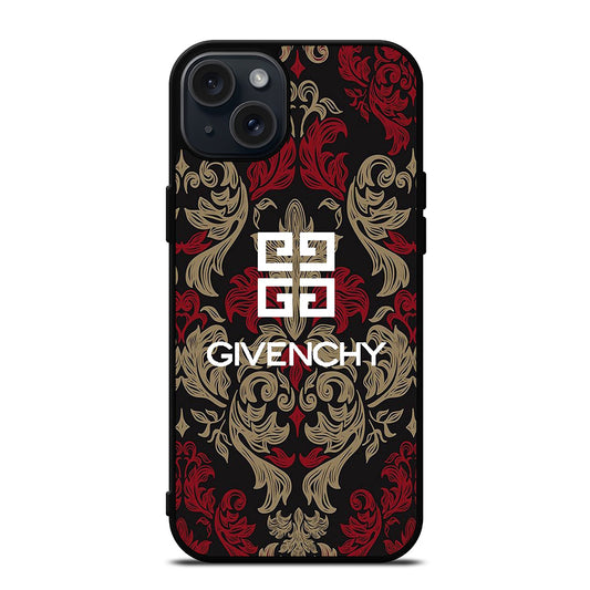 GIVENCHY PARIS LOGO PATTERN iPhone 15 Plus Case Cover