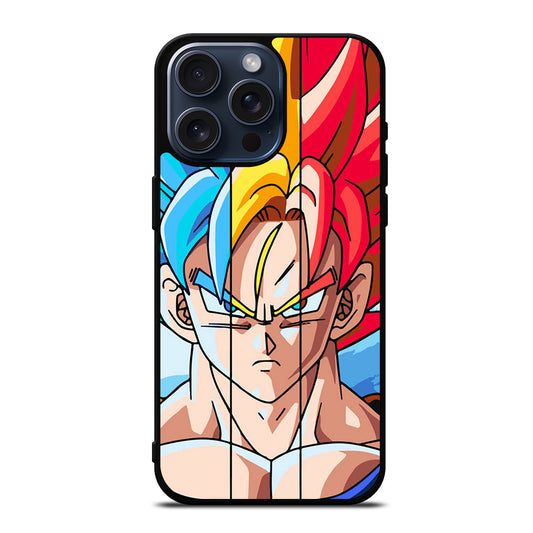 GOKU DRAGON BALL ANIME SUPER SAIYAN iPhone 15 Pro Max Case Cover
