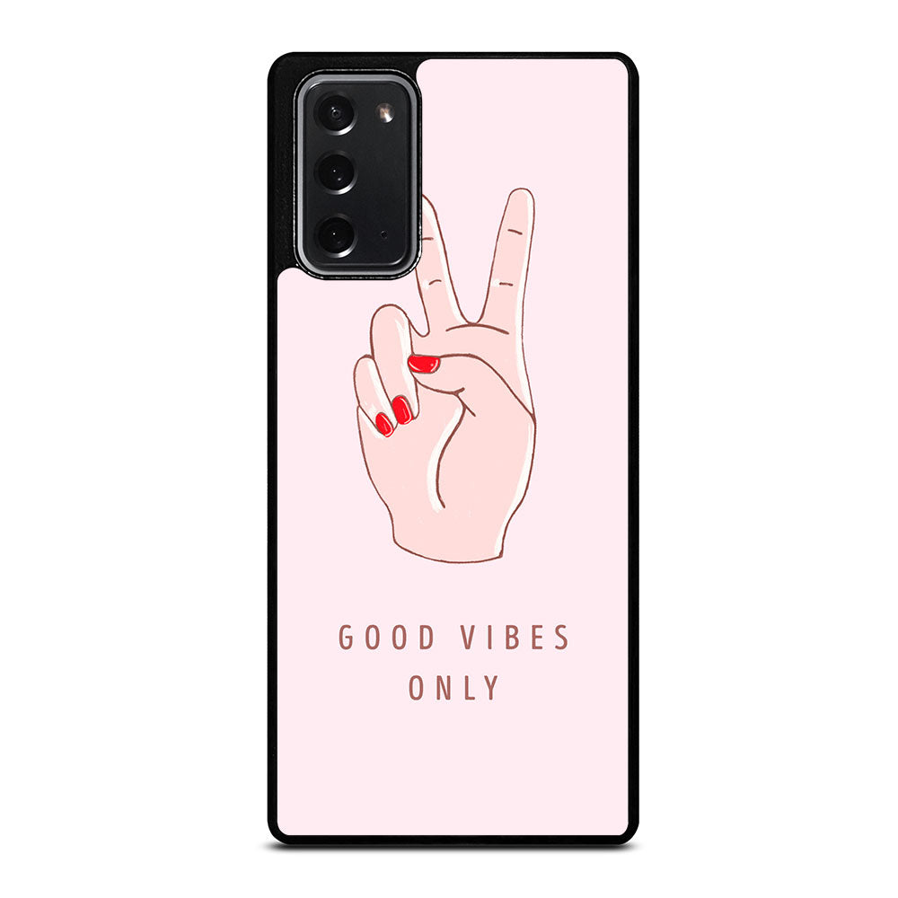 GOOD VIBES ONLY QUOTE 1 Samsung Galaxy Note 20 Case Cover