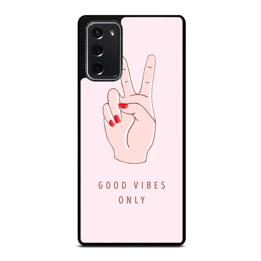 GOOD VIBES ONLY QUOTE 1 Samsung Galaxy Note 20 Case Cover