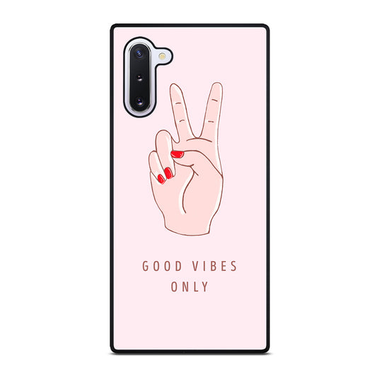 GOOD VIBES ONLY QUOTE 1 Samsung Galaxy Note 10 Case Cover