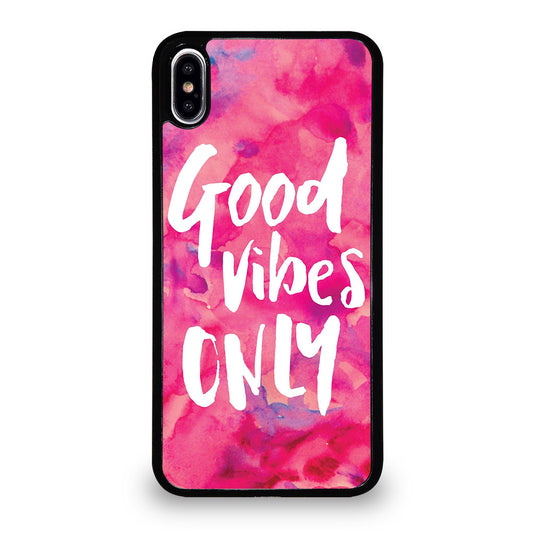 GOOD VIBES ONLY VINTAGE iPhone XS Max Case Cover