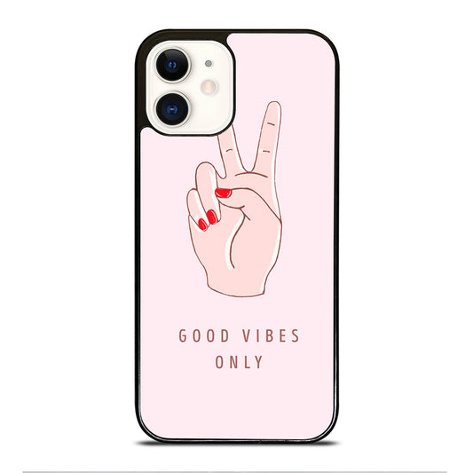 GOOD VIBES ONLY QUOTE 1 iPhone 12 Case Cover