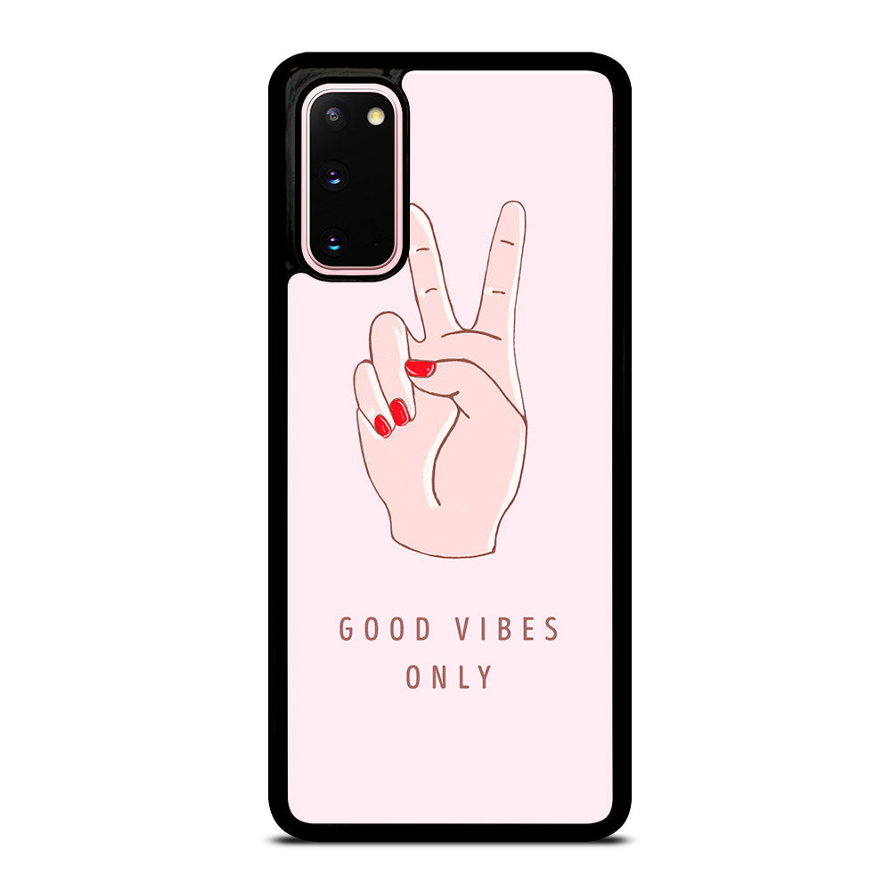 GOOD VIBES ONLY QUOTE 1 Samsung Galaxy S20 Case Cover