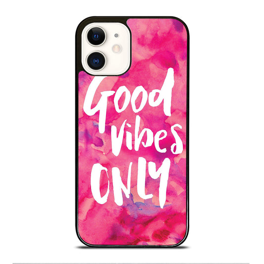 GOOD VIBES ONLY VINTAGE iPhone 12 Case Cover