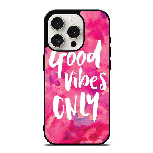 GOOD VIBES ONLY VINTAGE iPhone 15 Pro Case Cover