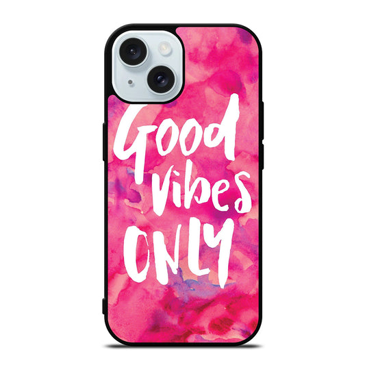 GOOD VIBES ONLY VINTAGE iPhone 15 Case Cover