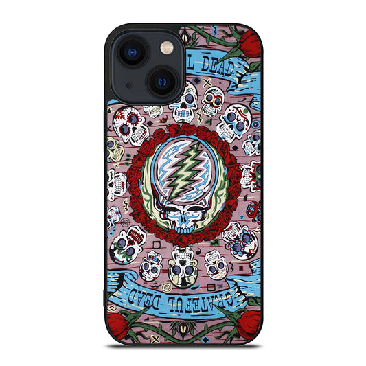 GRATEFUL DEAD BAND SKULL iPhone 14 Plus Case Cover