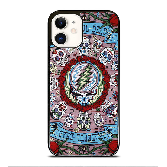 GRATEFUL DEAD BAND SKULL iPhone 12 Case Cover