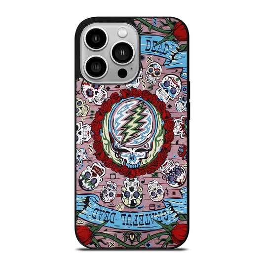 GRATEFUL DEAD BAND SKULL iPhone 14 Pro Case Cover