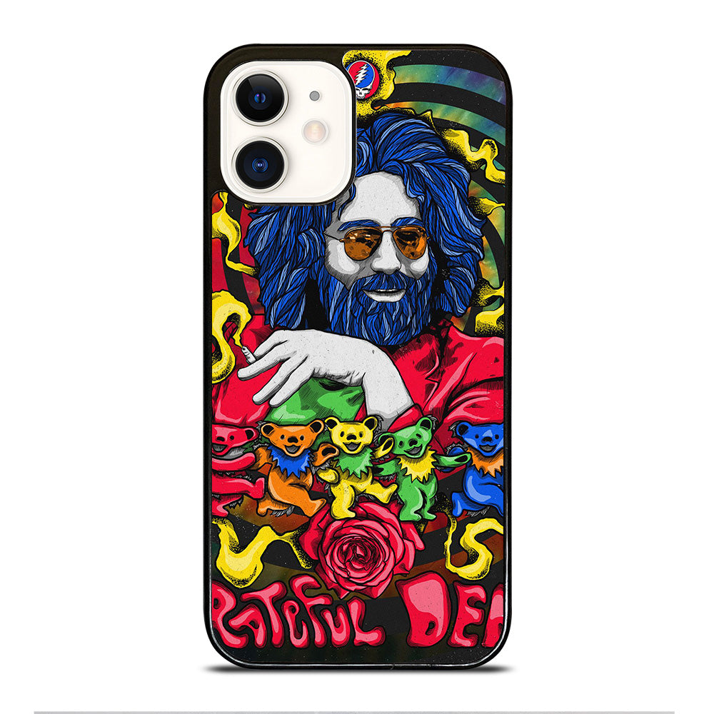 GRATEFUL DEAD JERRY GARCIA ART iPhone 12 Case Cover