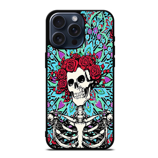 GRATEFUL DEAD SKULL VINTAGE iPhone 15 Pro Max Case Cover