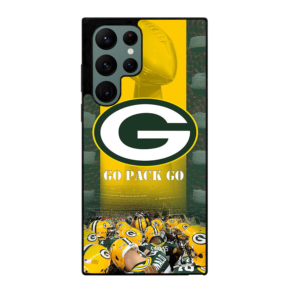 GREEN BAY PACKERS GO PACK GO LOGO 2 Samsung Galaxy S22 Ultra Case Cover