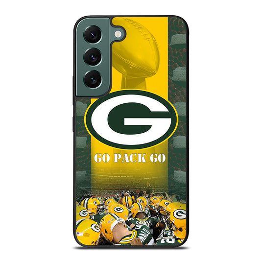 GREEN BAY PACKERS GO PACK GO LOGO 2 Samsung Galaxy S22 Case Cover