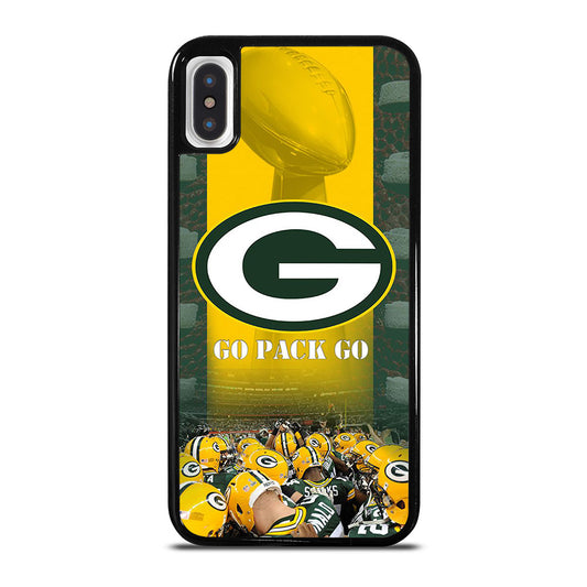 GREEN BAY PACKERS GO PACK GO LOGO 2 iPhone X / XS Case Cover