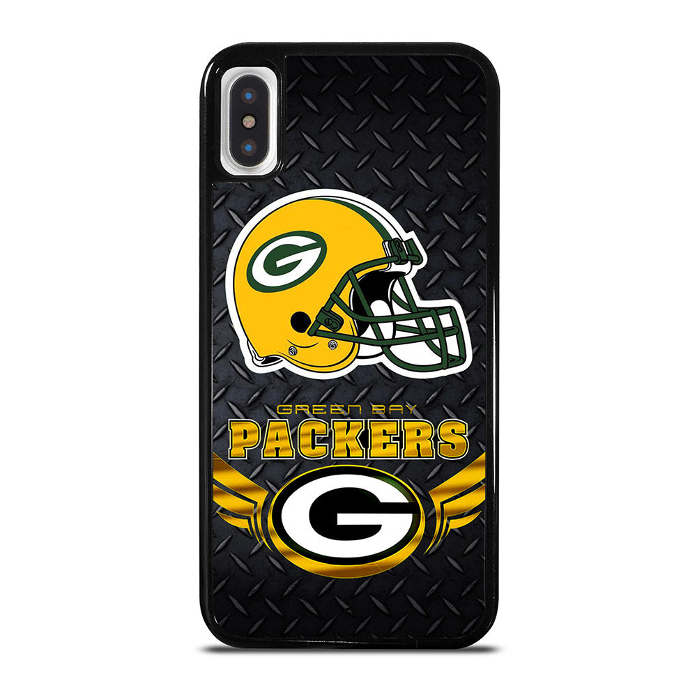 GREEN BAY PACKERS METAL LOGO iPhone X / XS Case Cover