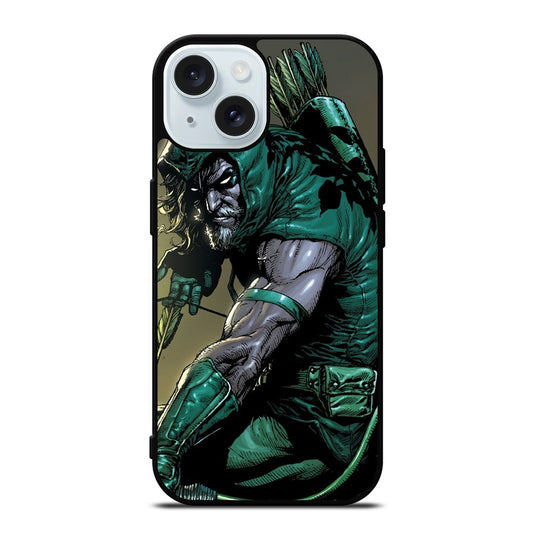 GREEN ARROW DC SUPERHERO 2 iPhone 15 Case Cover