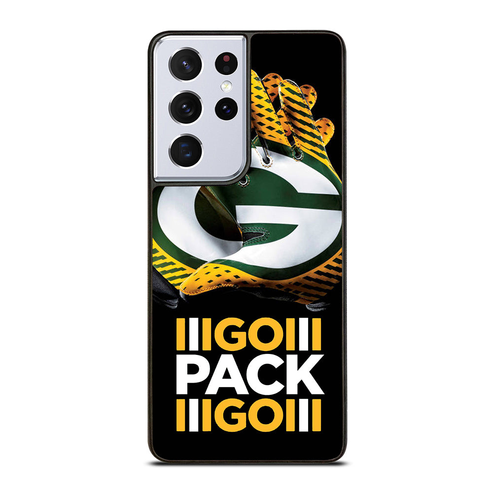 GREEN BAY PACKERS GO PACK GO LOGO 1 Samsung Galaxy S21 Ultra Case Cover