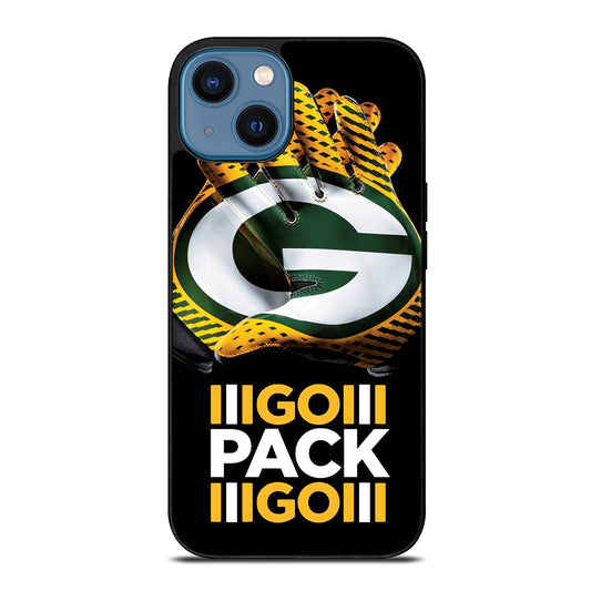 GREEN BAY PACKERS GO PACK GO LOGO 1 iPhone 14 Case Cover