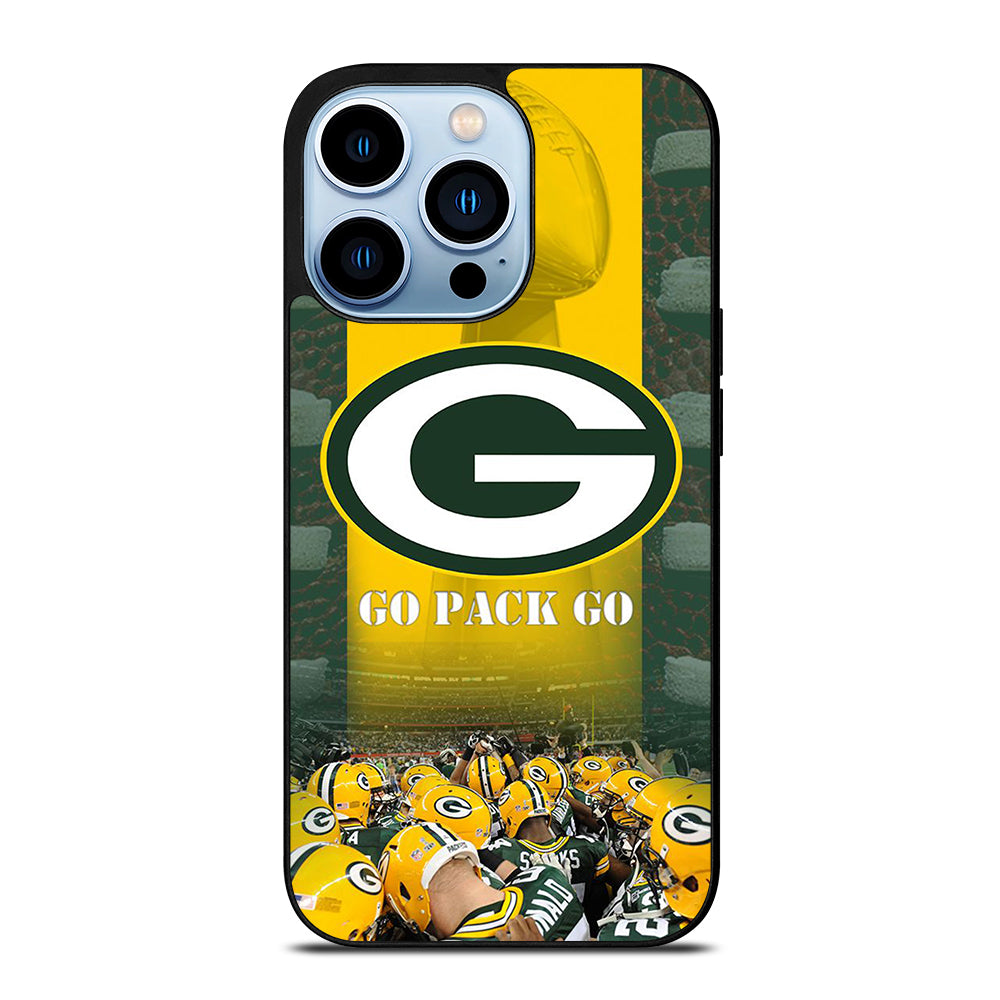 GREEN BAY PACKERS GO PACK GO LOGO 2 iPhone 13 Pro Max Case Cover