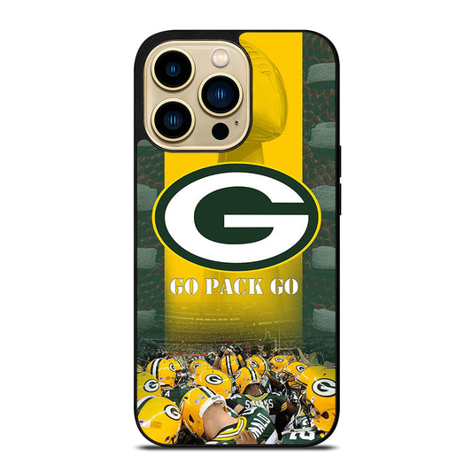 GREEN BAY PACKERS GO PACK GO LOGO 2 iPhone 14 Pro Max Case Cover