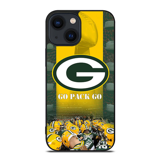 GREEN BAY PACKERS GO PACK GO LOGO 2 iPhone 14 Plus Case Cover