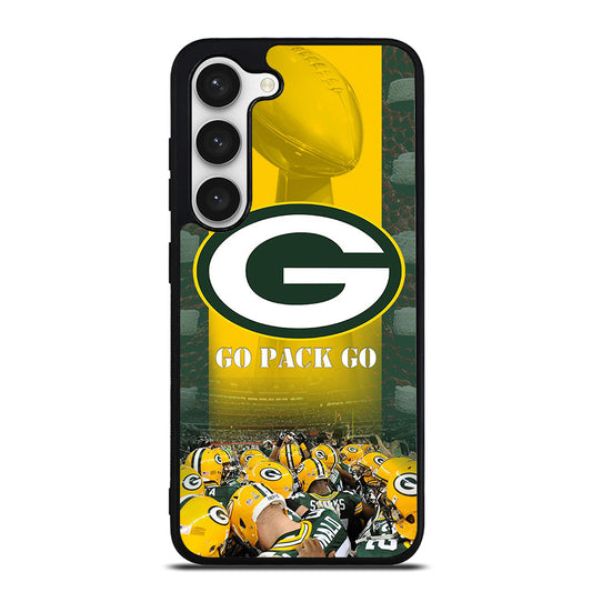 GREEN BAY PACKERS GO PACK GO LOGO 2 Samsung Galaxy S23 Case Cover