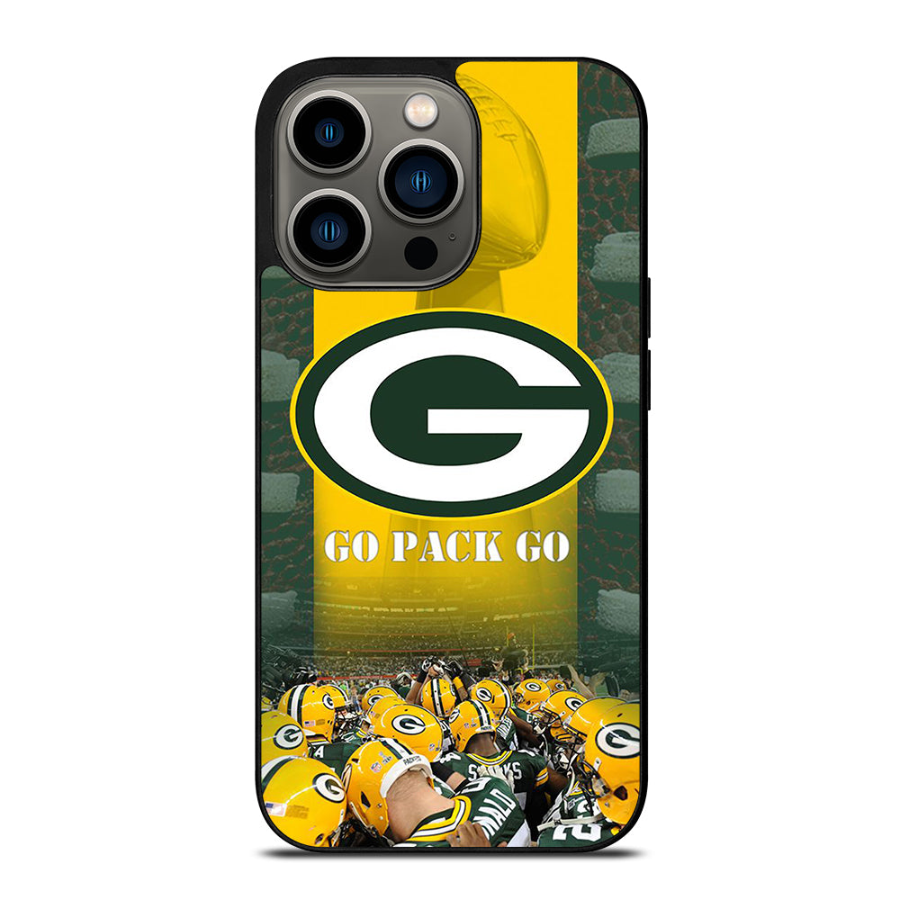 GREEN BAY PACKERS GO PACK GO LOGO 2 iPhone 13 Pro Case Cover