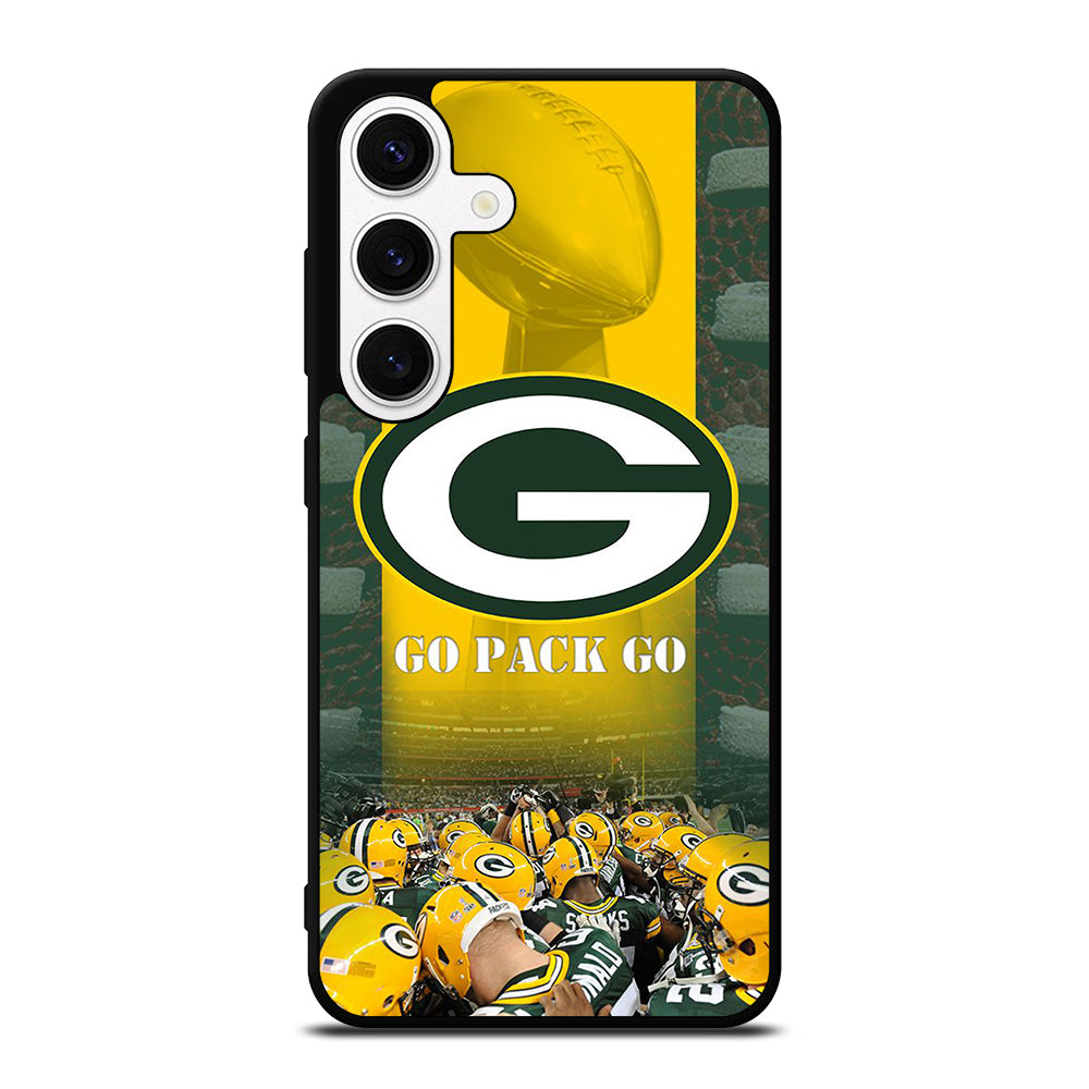 GREEN BAY PACKERS GO PACK GO LOGO 2 Samsung Galaxy S24 Case Cover
