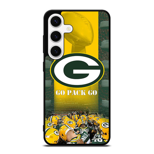 GREEN BAY PACKERS GO PACK GO LOGO 2 Samsung Galaxy S24 Case Cover