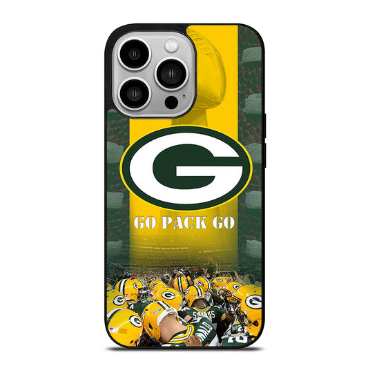 GREEN BAY PACKERS GO PACK GO LOGO 2 iPhone 14 Pro Case Cover