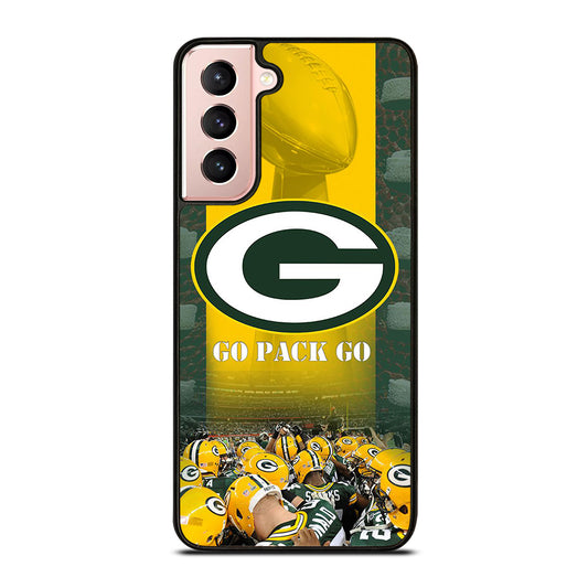GREEN BAY PACKERS GO PACK GO LOGO 2 Samsung Galaxy S21 Case Cover