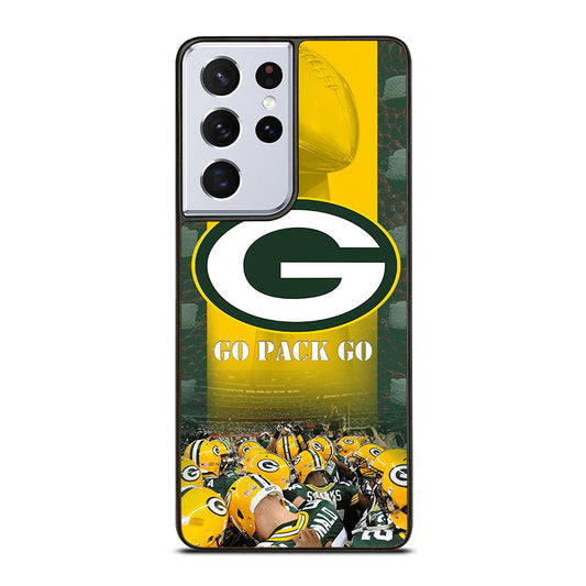 GREEN BAY PACKERS GO PACK GO LOGO 2 Samsung Galaxy S21 Ultra Case Cover