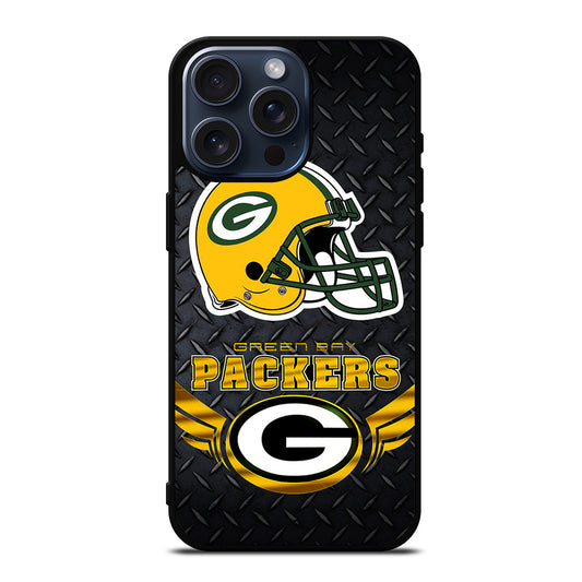 GREEN BAY PACKERS METAL LOGO iPhone 15 Pro Max Case Cover