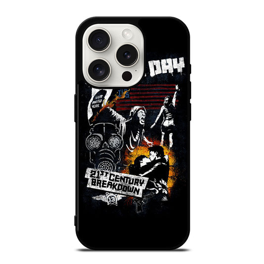 GREEN DAY BAND BREAKDOWN iPhone 15 Pro Case Cover