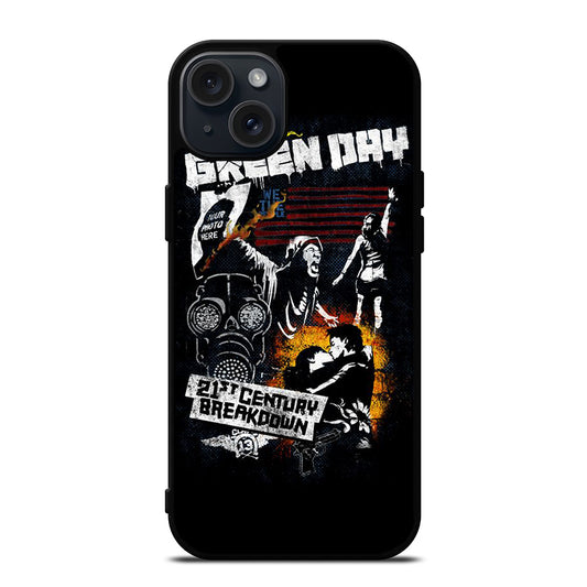 GREEN DAY BAND BREAKDOWN iPhone 15 Plus Case Cover